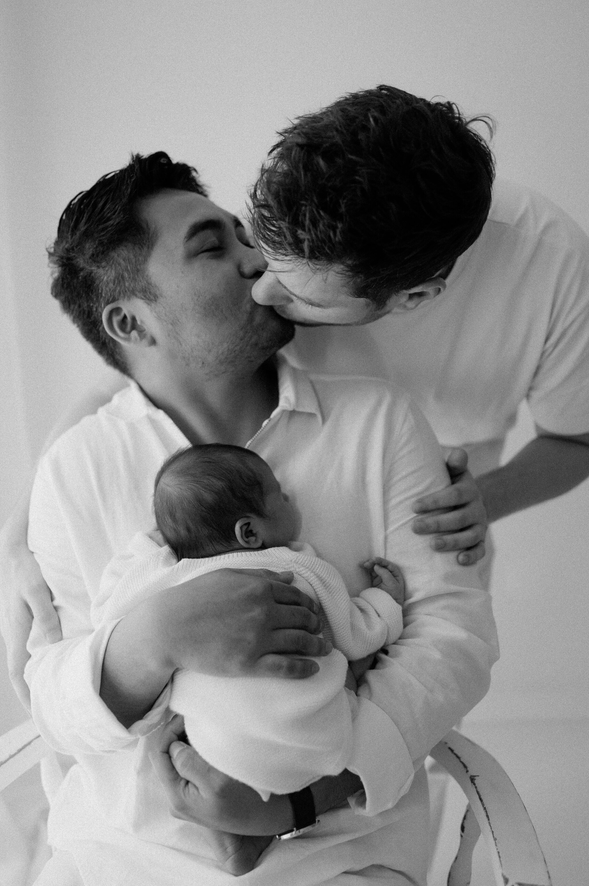newborn baby boy with two dads at york studio, yorkshire-162