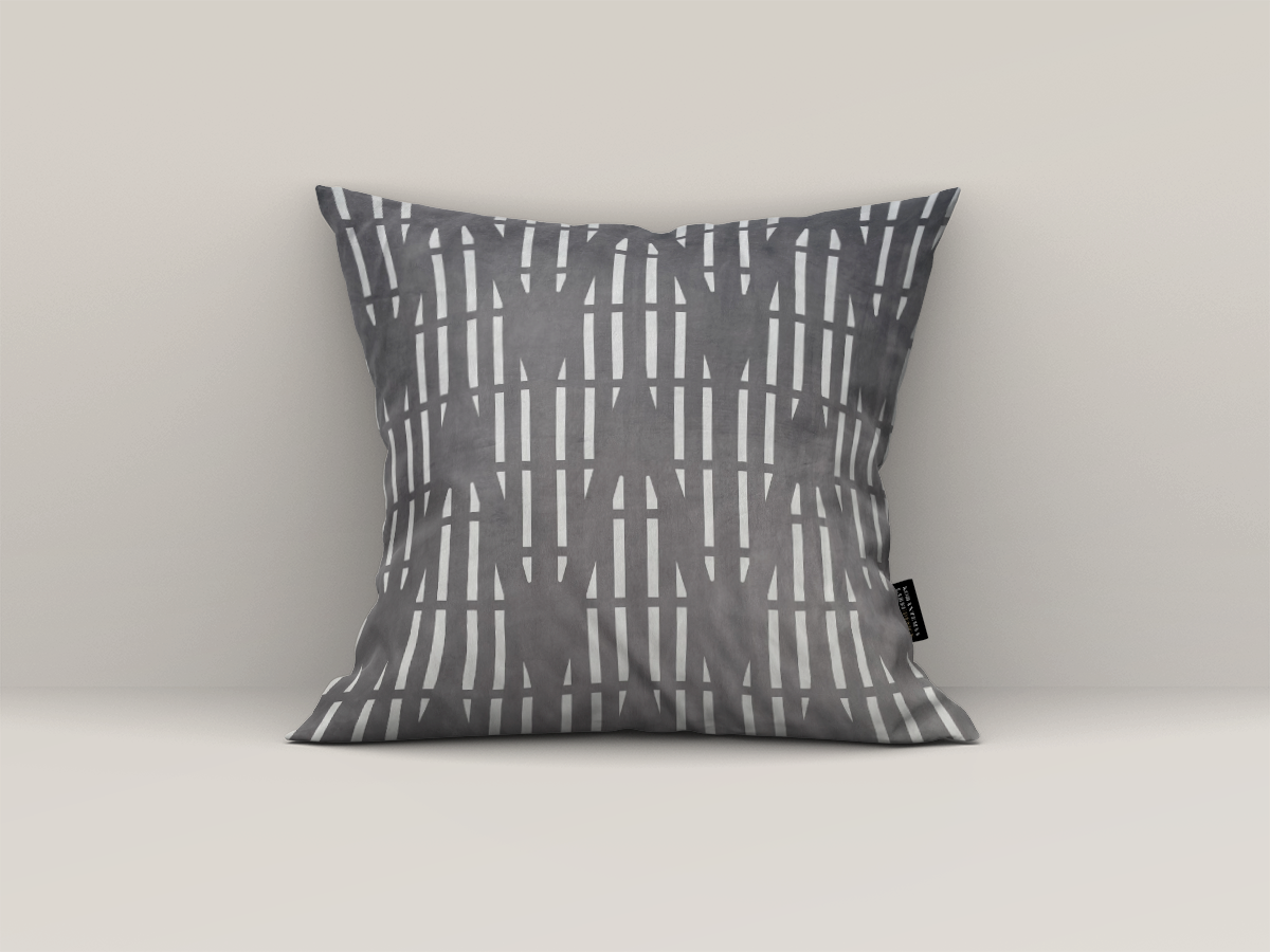 Pillow Mockup - Black&White Fractals I-2 - Korantemaa Larbi Design