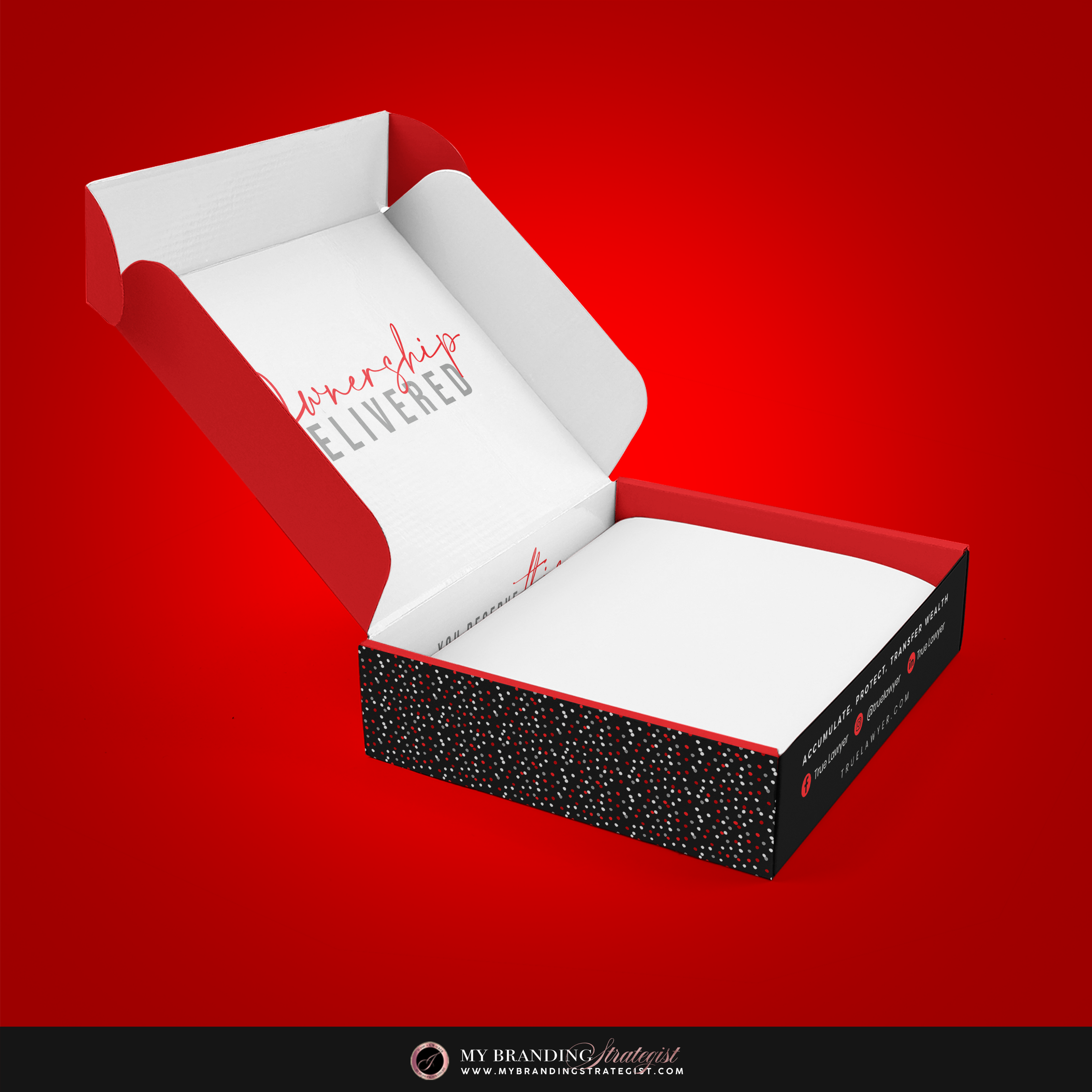 MOCKUP - MAILER BOX - TRUE LAWYER 2