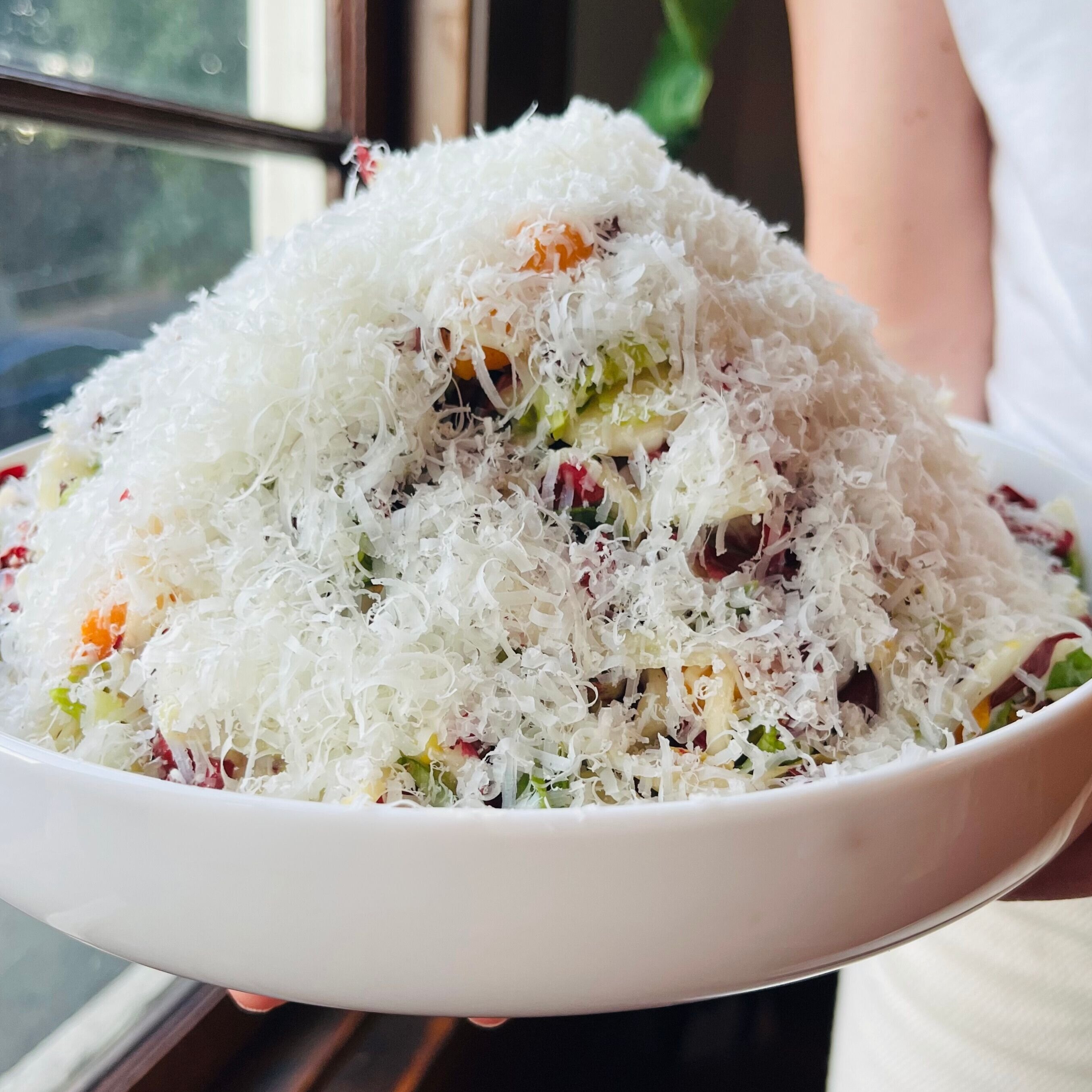chicory-baby-kale-parmesan-salad