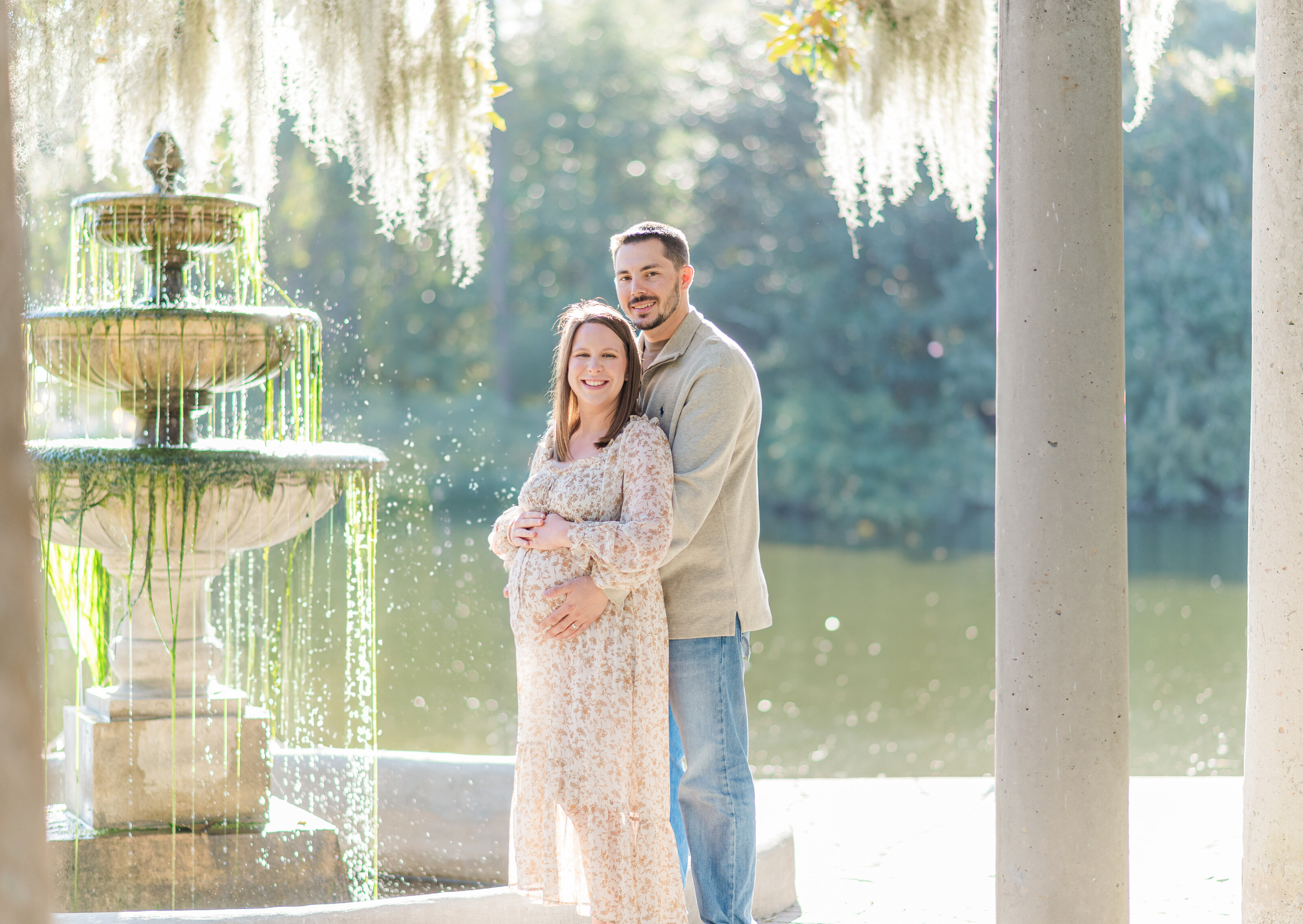 Maternity Photos at Airlie in Wilmington, NC