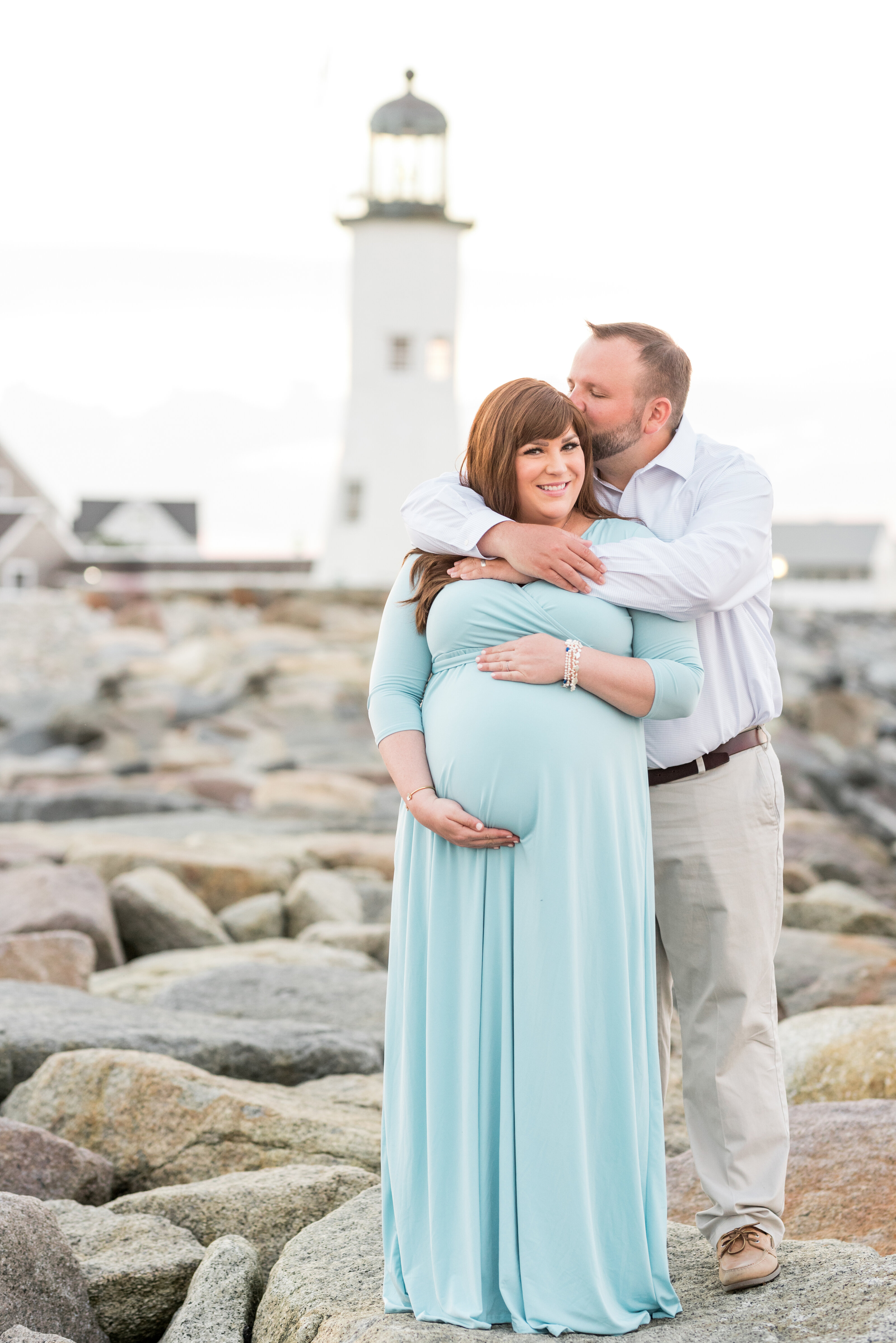 Scituate Lighthouse Maternity Photography