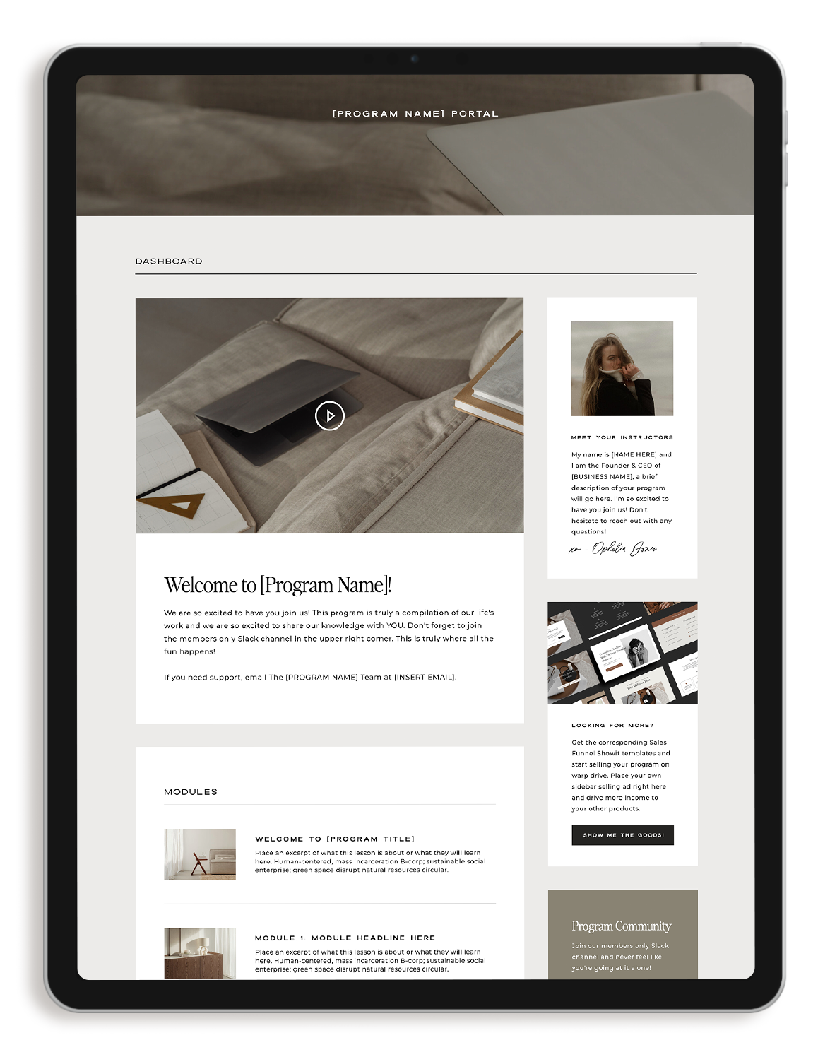 Universal-Memberspace-Kit