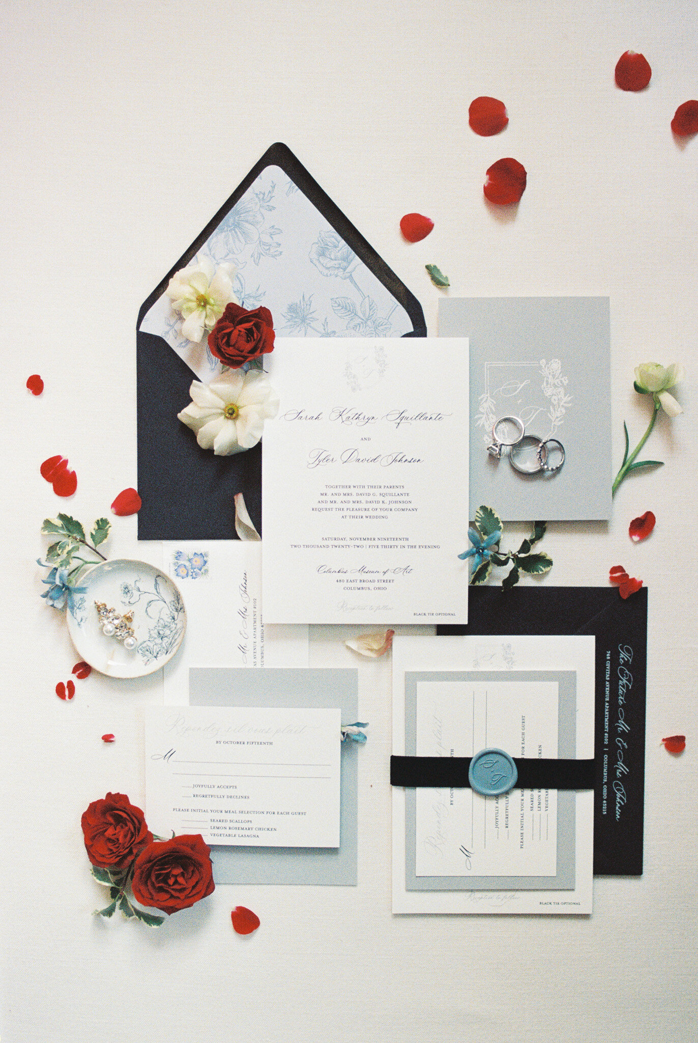 dusty-blue-black-wedding-invitation