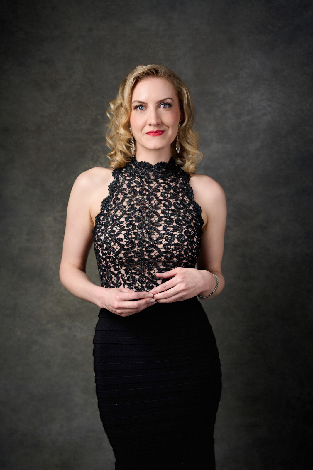 Elegant Fine Art Portrait of Woman in Lace Dress from St. Paul, MN-138