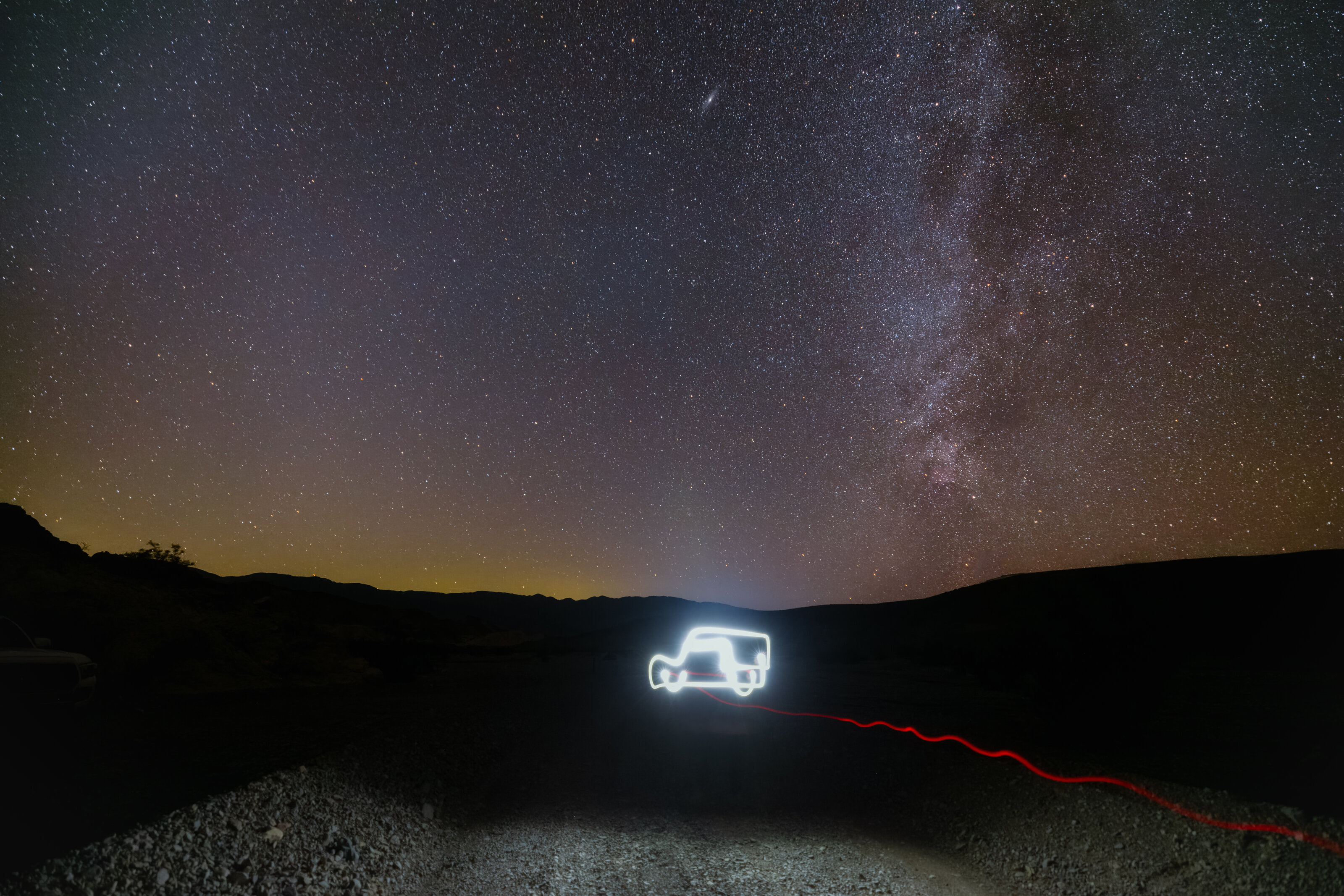 Death Valley Light Painting (Truck)