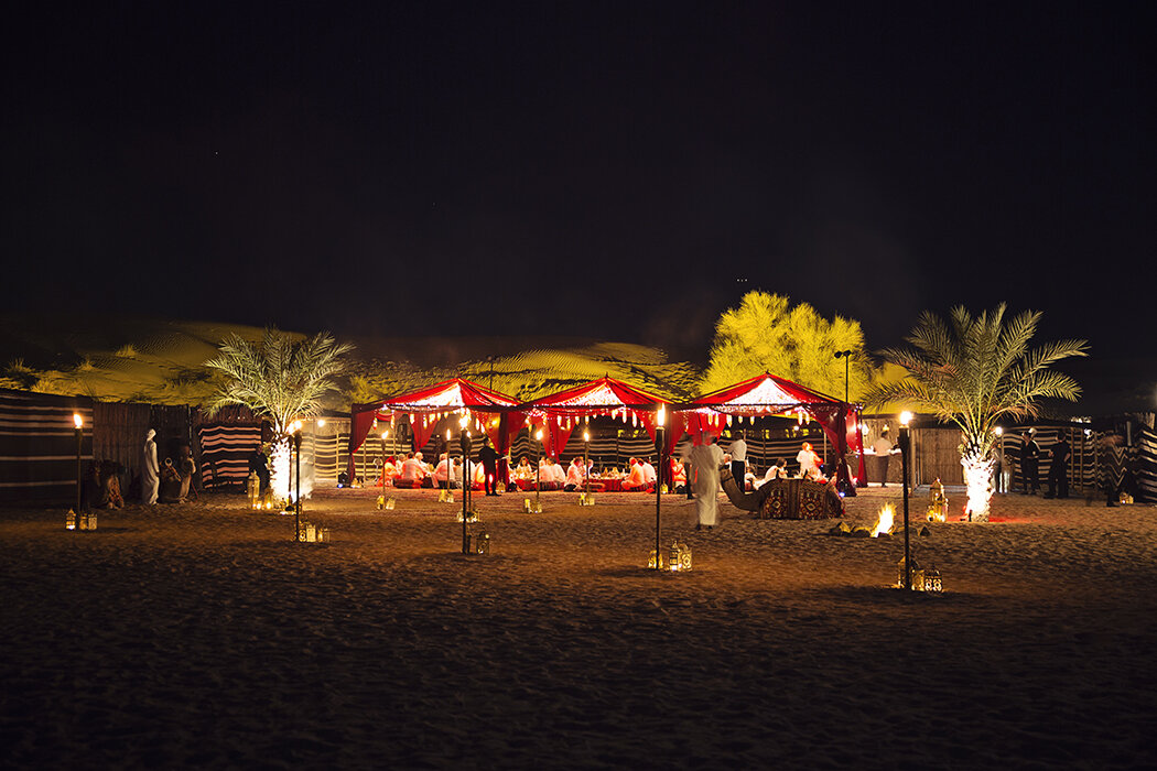 Luxury Destination Birthday Planner Dubai -desert site tents 3
