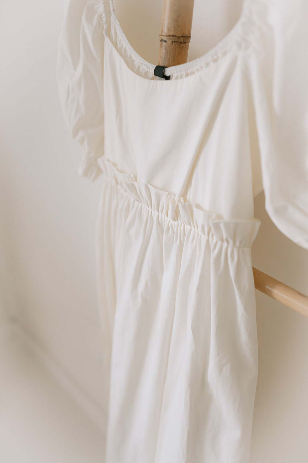 maternity wardrobe at my msternity and newborn photography studio in York maternity dress
