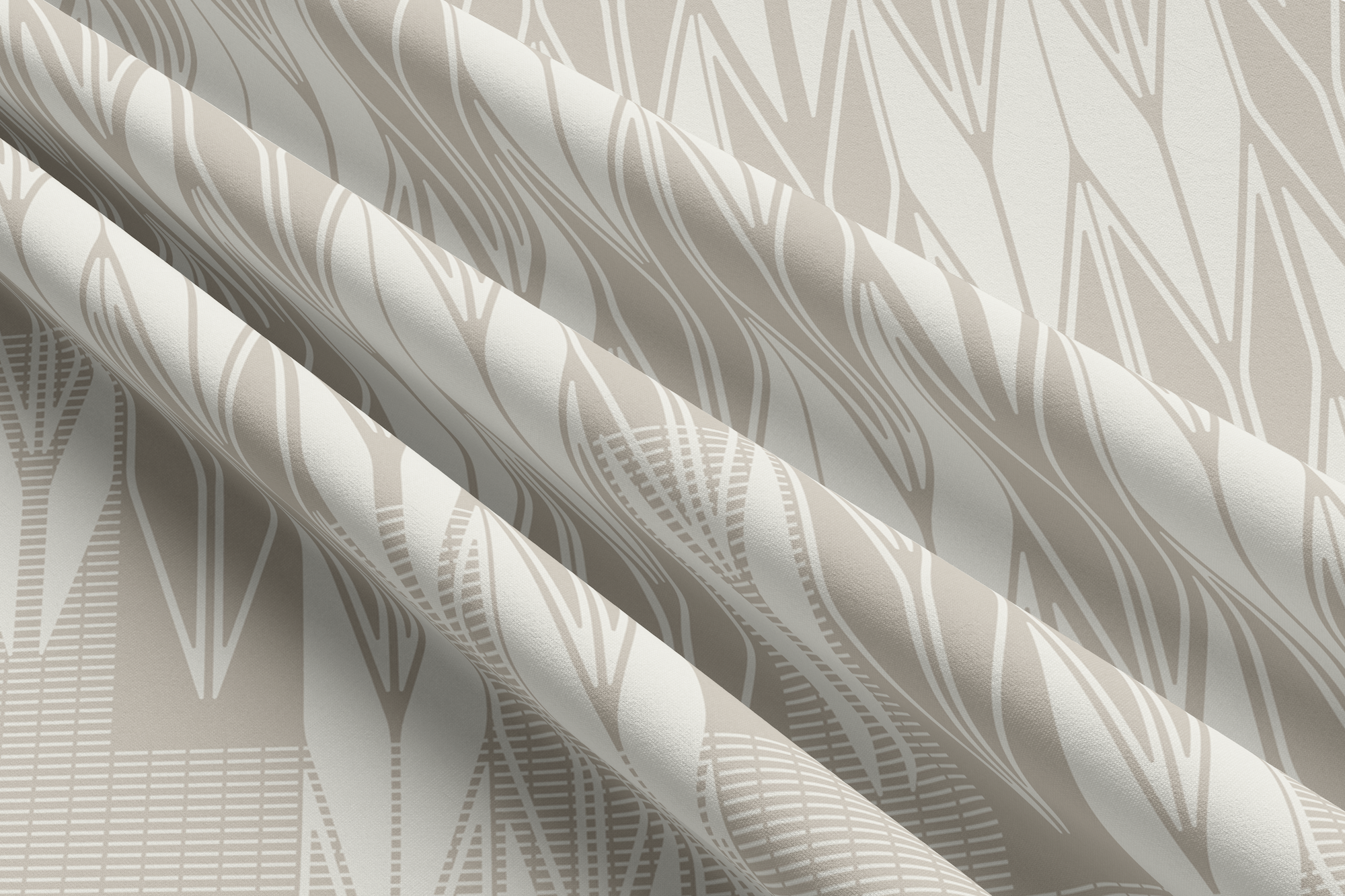 Double Brushed Polyester Fabric Mockup_Beach Sand