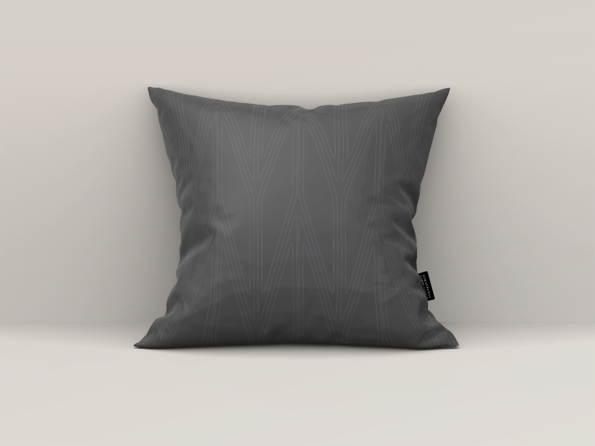 Pillow Mockup - Black&White Fractals II-2 - Korantemaa Larbi Design
