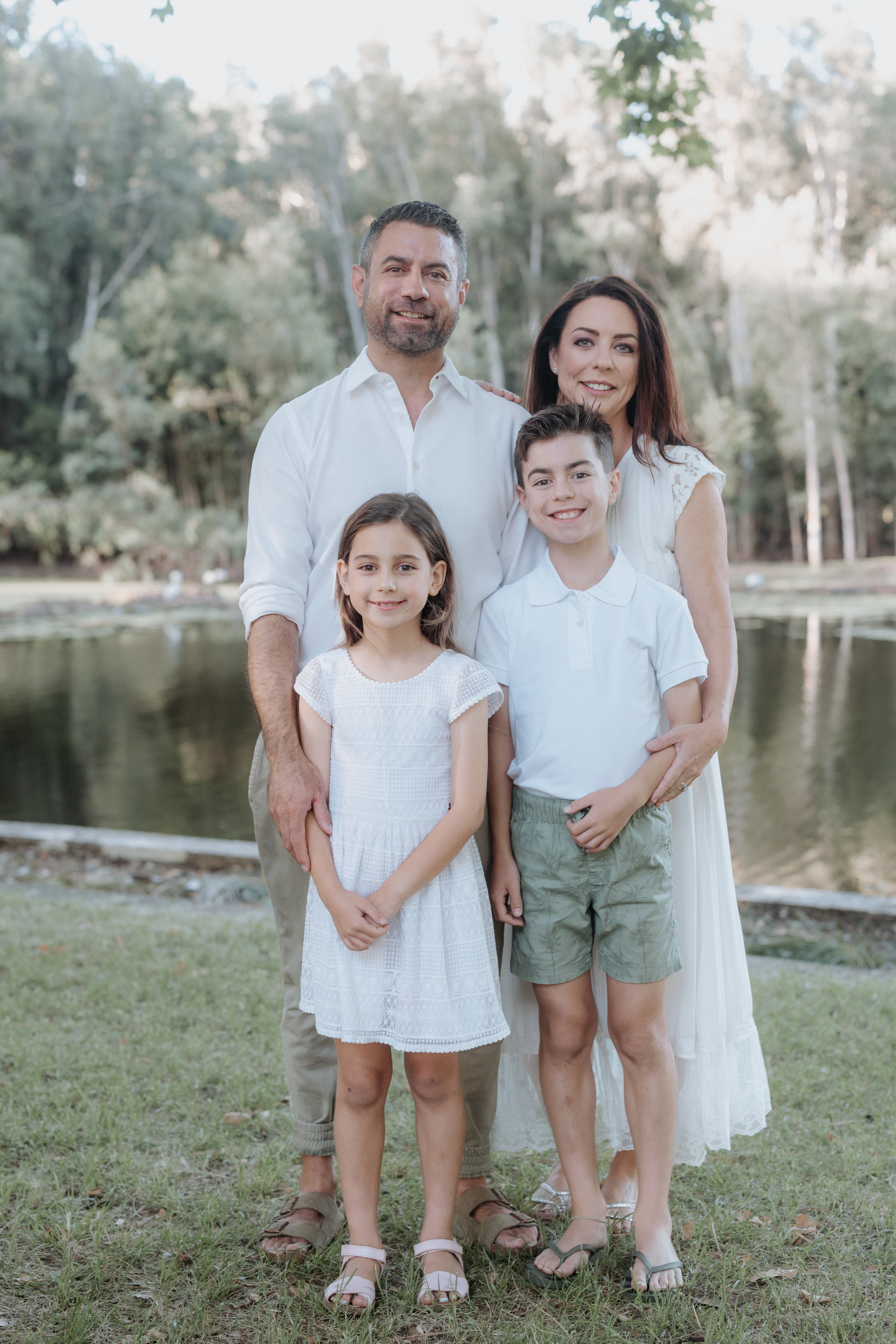outdoor family photography session at the park in perth