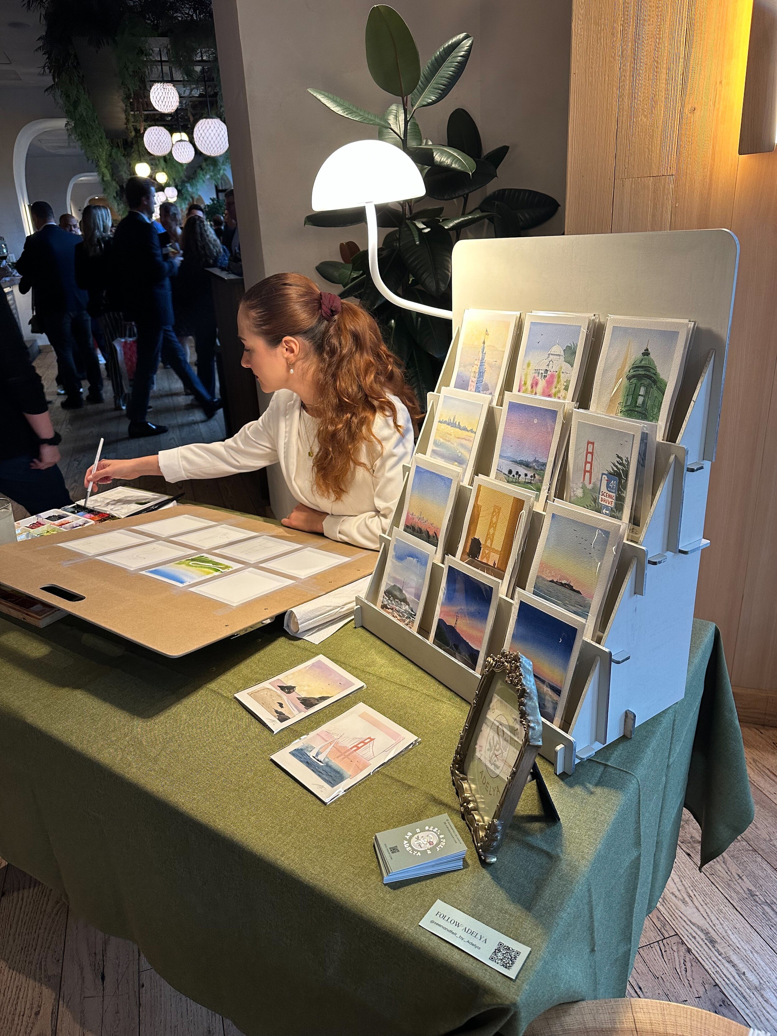 Live painting_Corporate event_Holiday party_views of San francisco_26