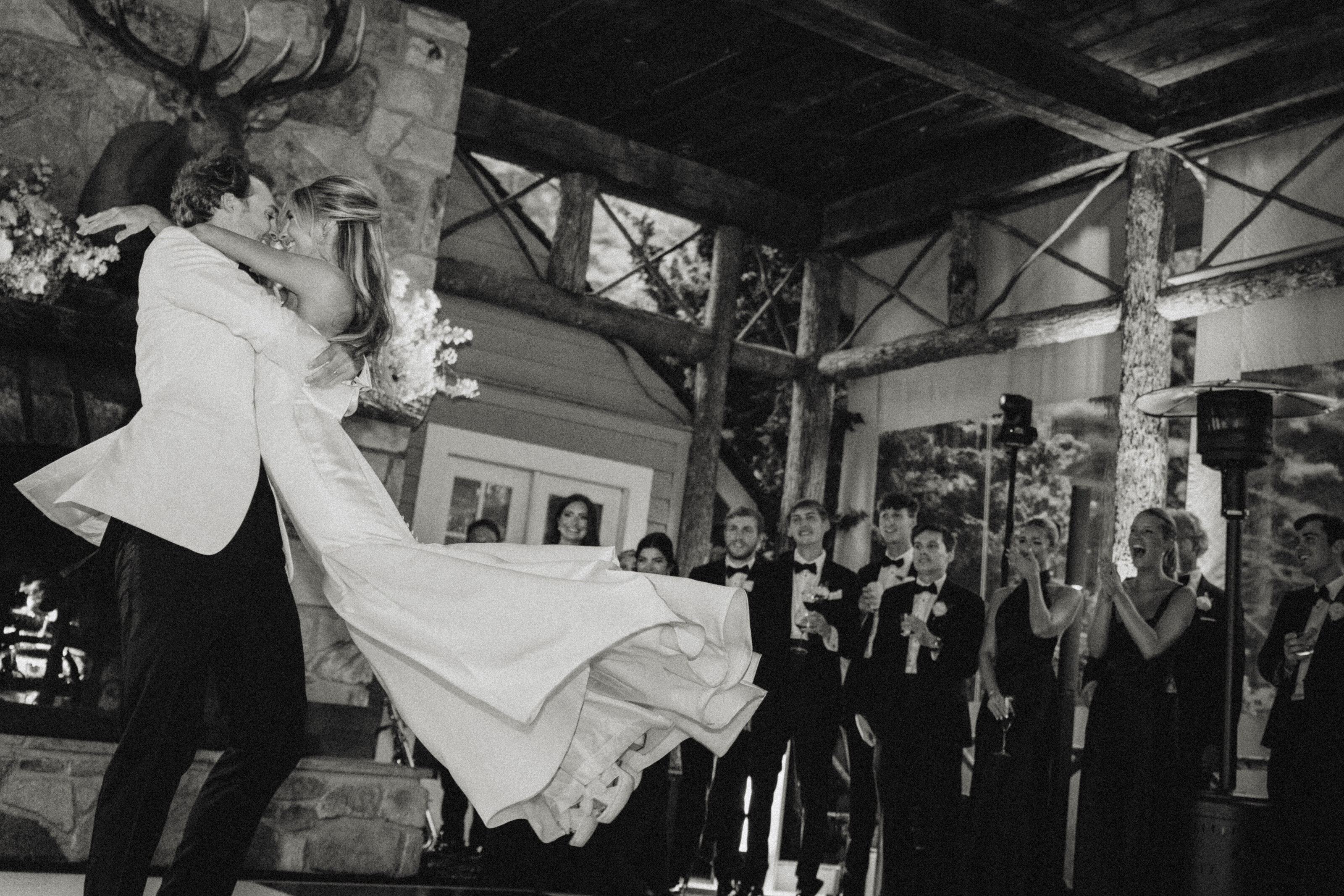 Bride and Groom at Chattooga Club Cashiers NC by Wedding Photographer Nick Francis-93