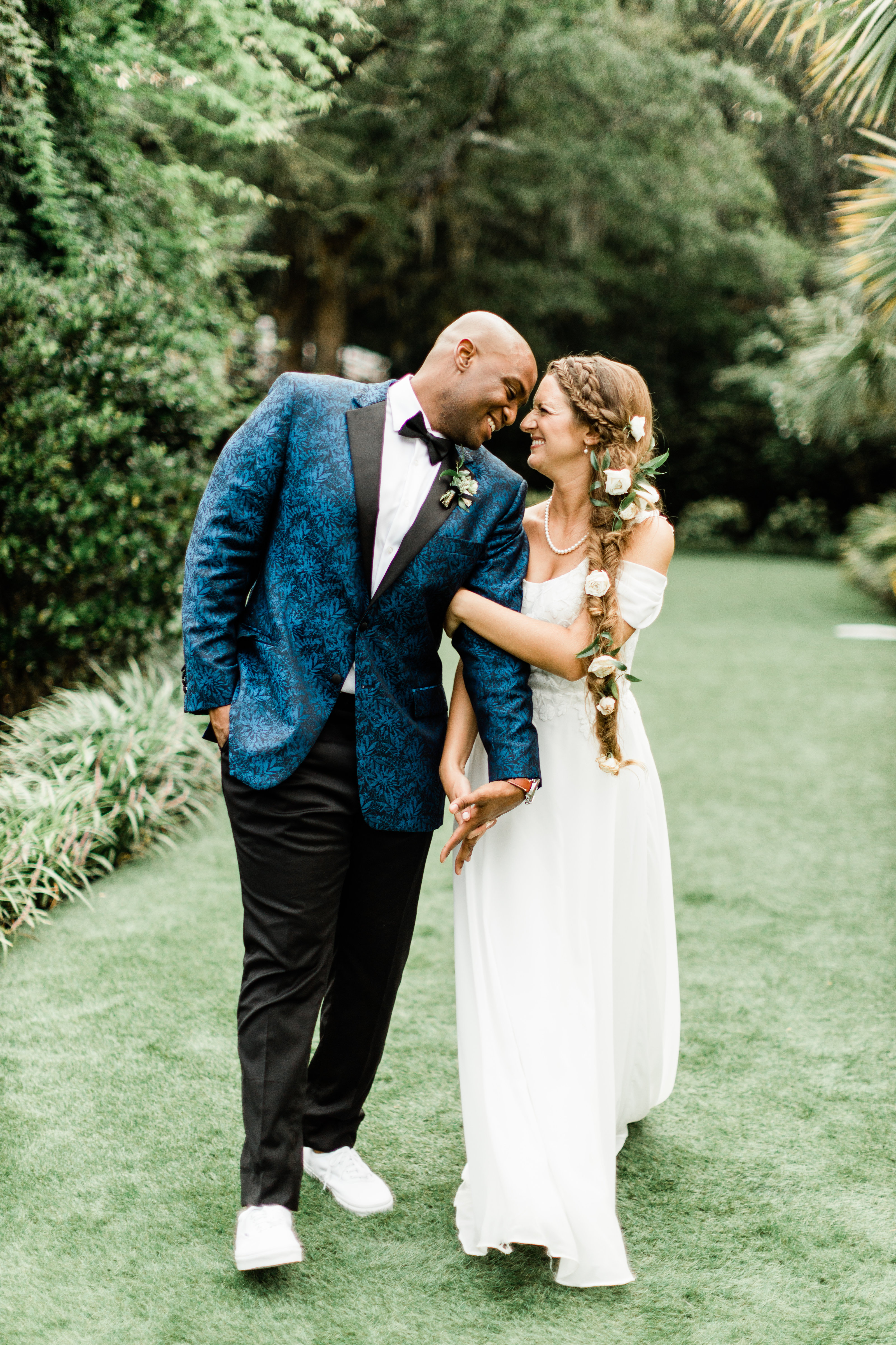 a unique suite and a beautiful couple captured at Wrightsville Manor North Carolina