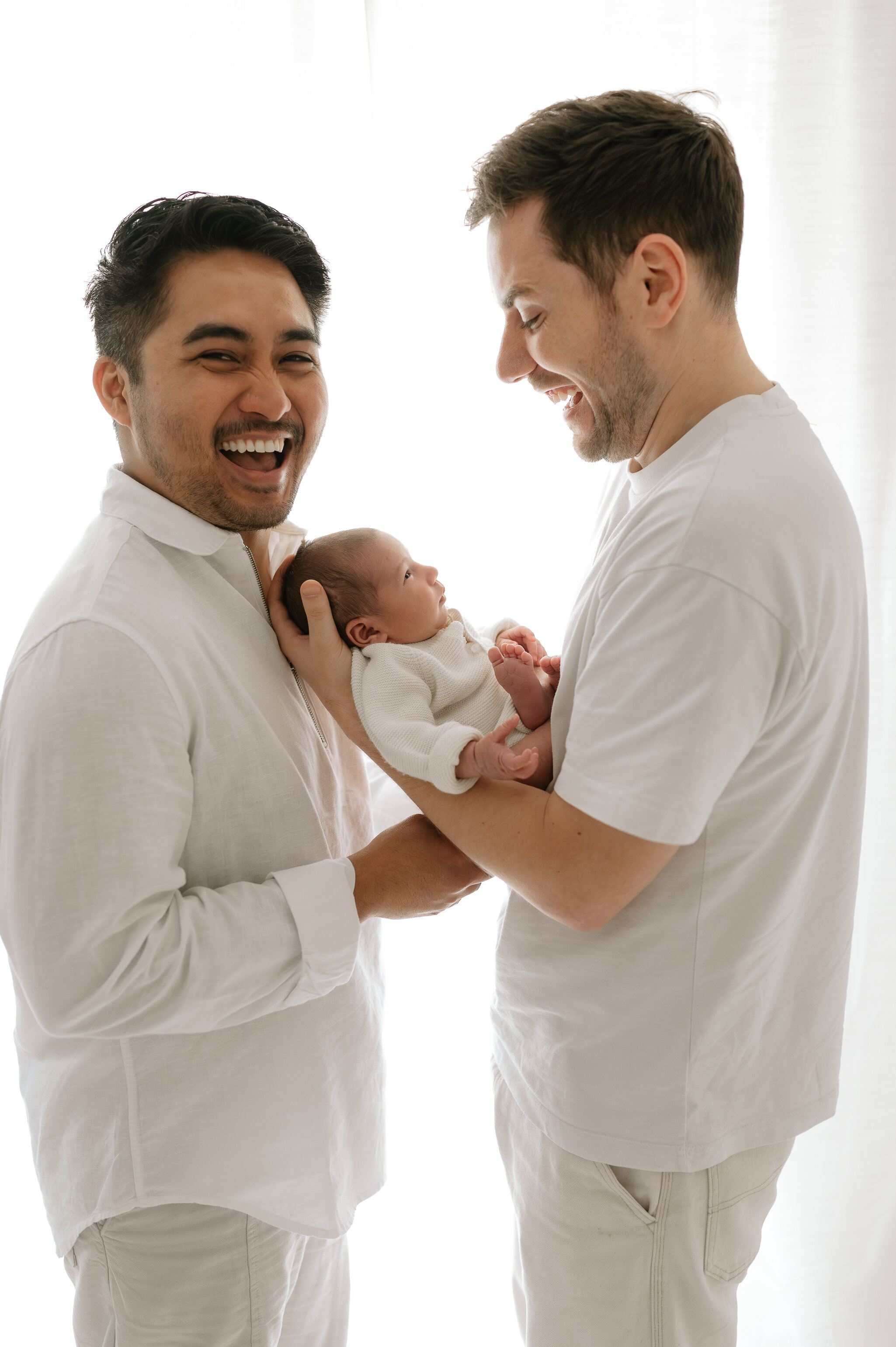 newborn baby boy with two dads at york studio, yorkshire-75