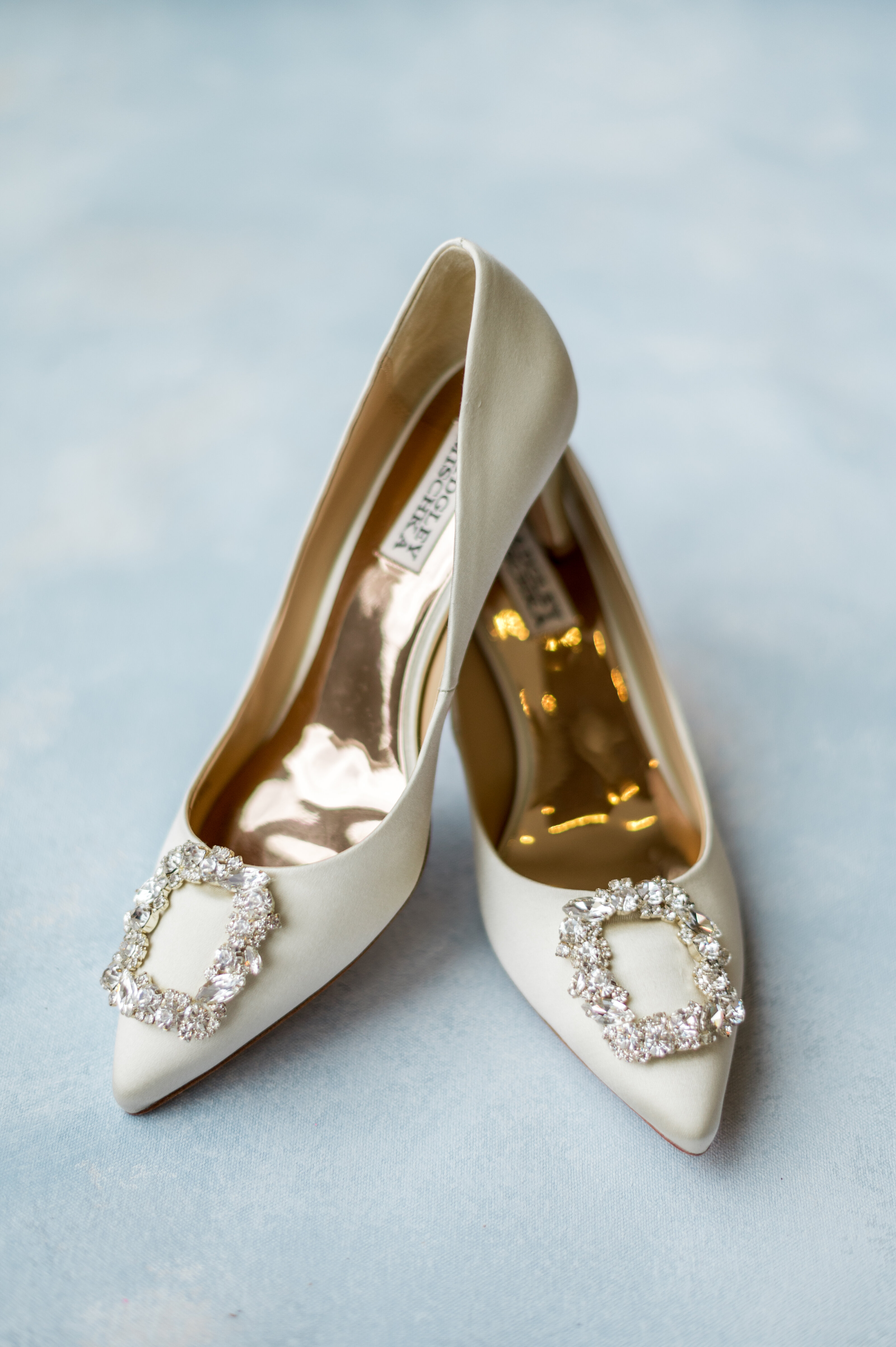 Gold Badgley Mischka Bridal Shoes