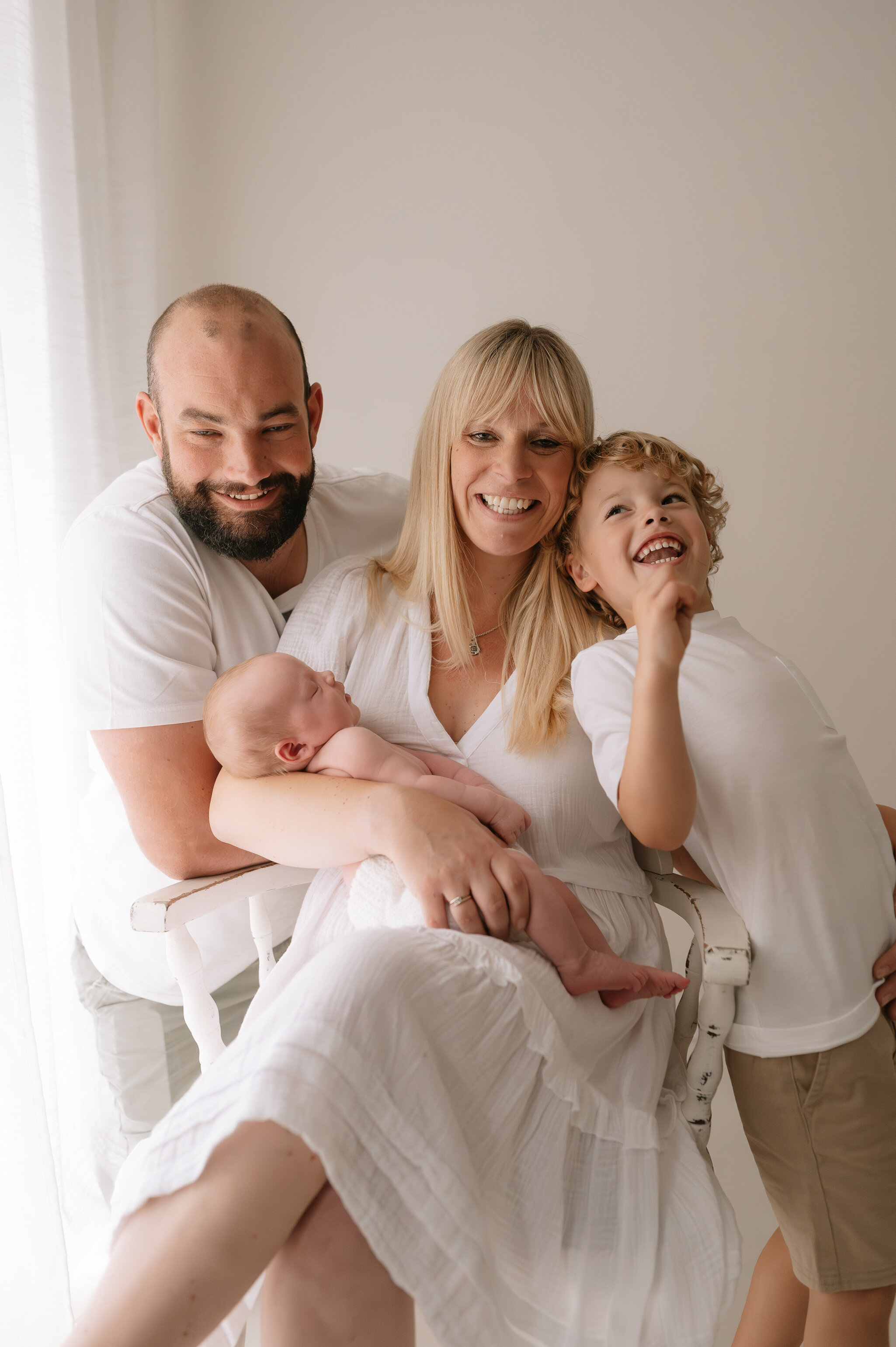 newborn girl, big brother and family at their newborn photography shoot in york, north yorkshire-85