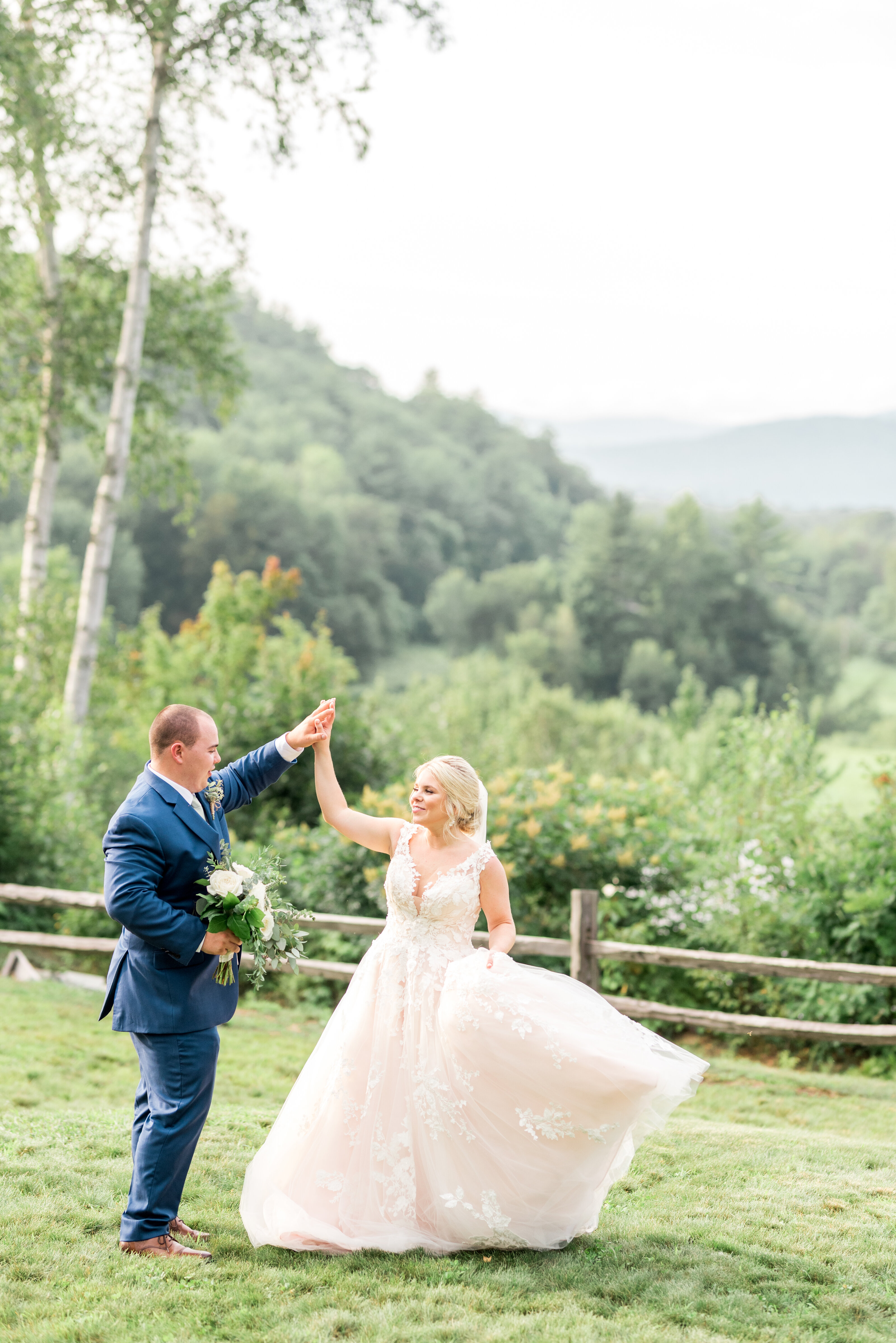 Barn on the Pemi Wedding View