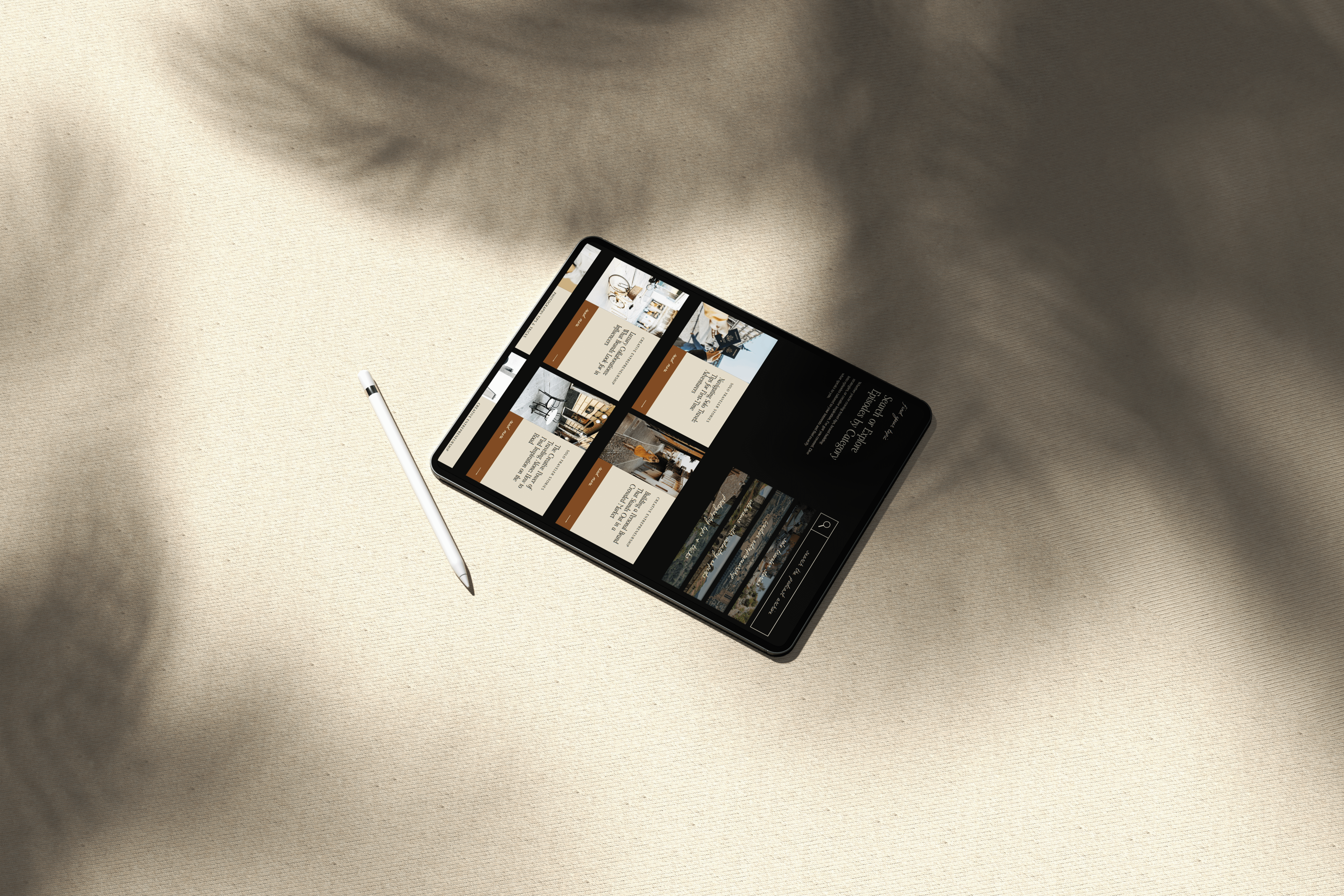 Eva Ruby Website - iPad