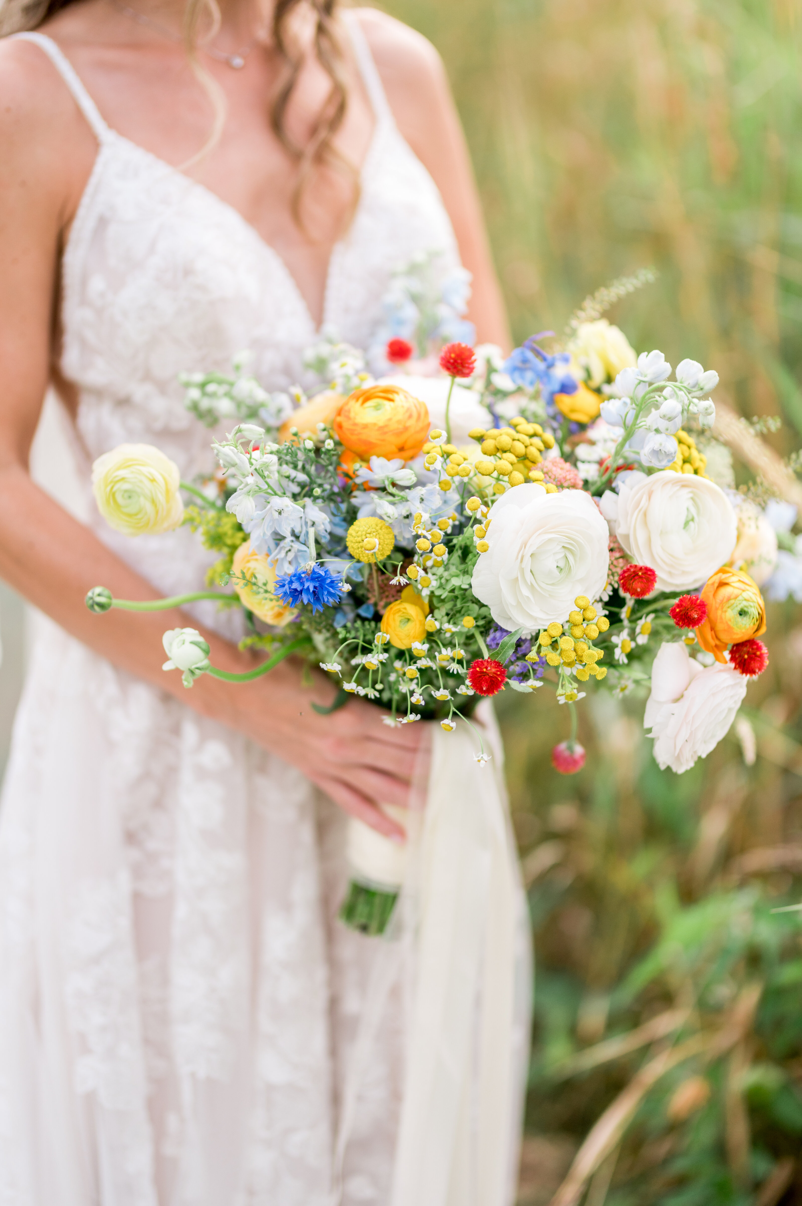 Rainbow Bridal Bouquet