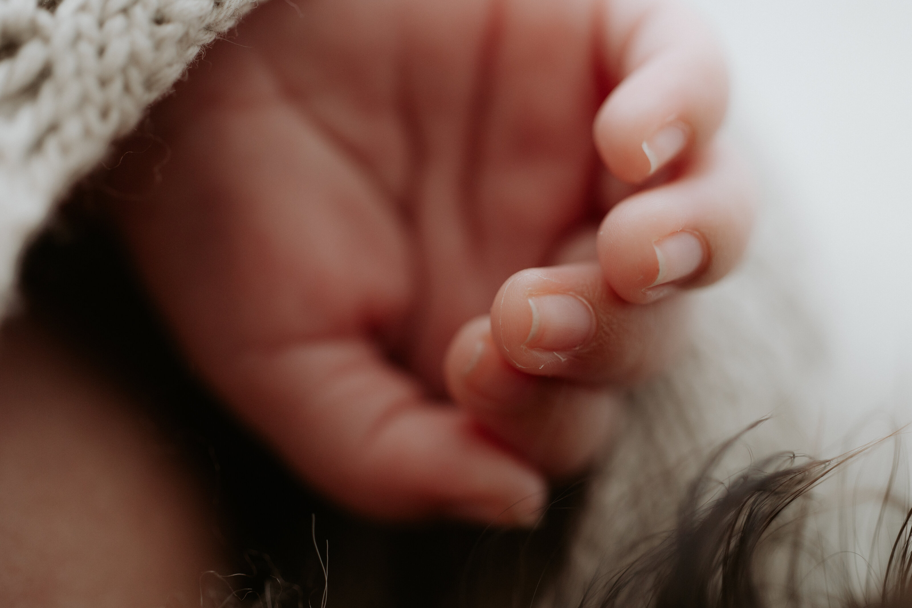 Tiny newborn fingers close-up photographyn Perth