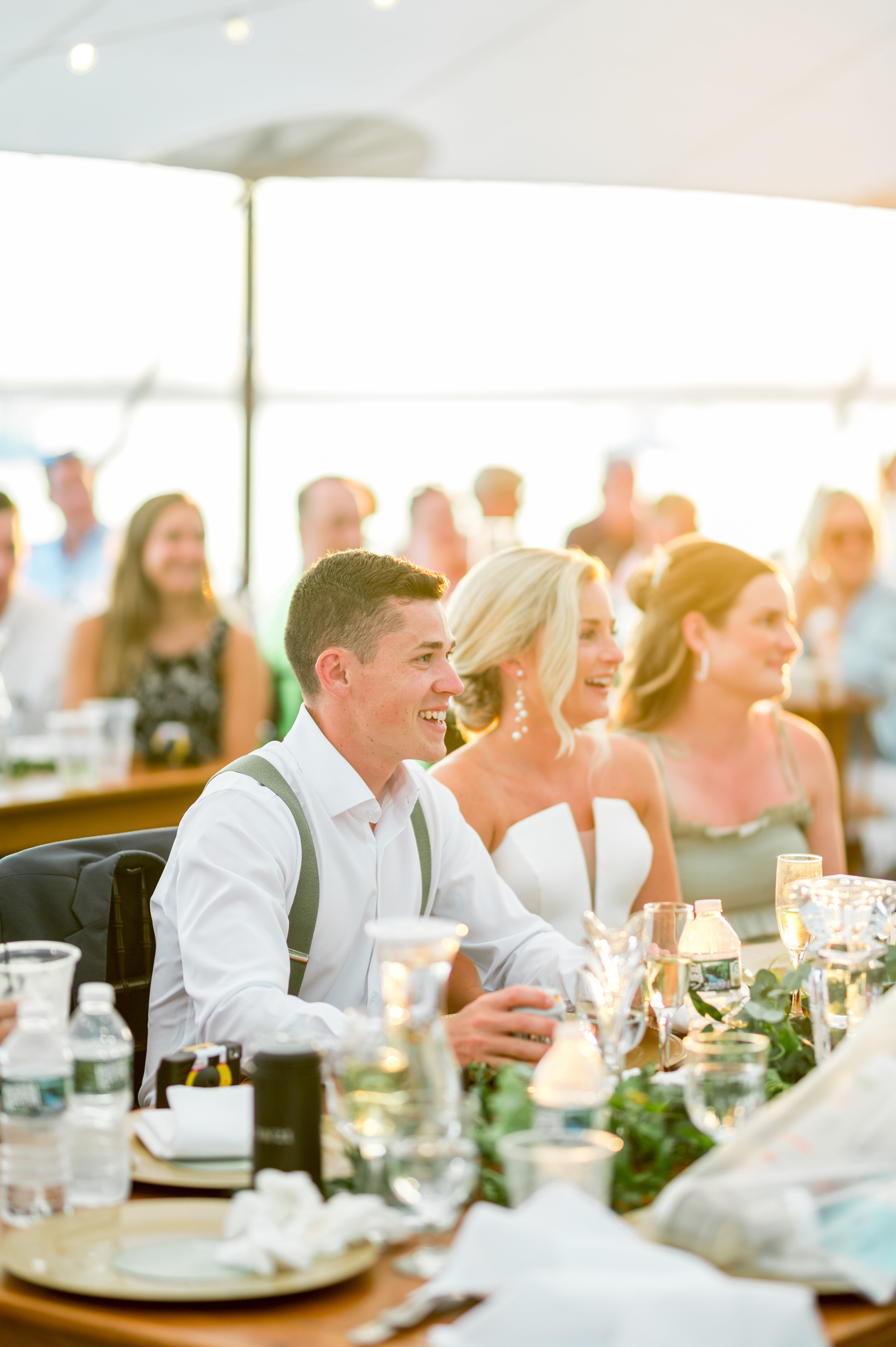Tented Cape Cod Wedding Reception