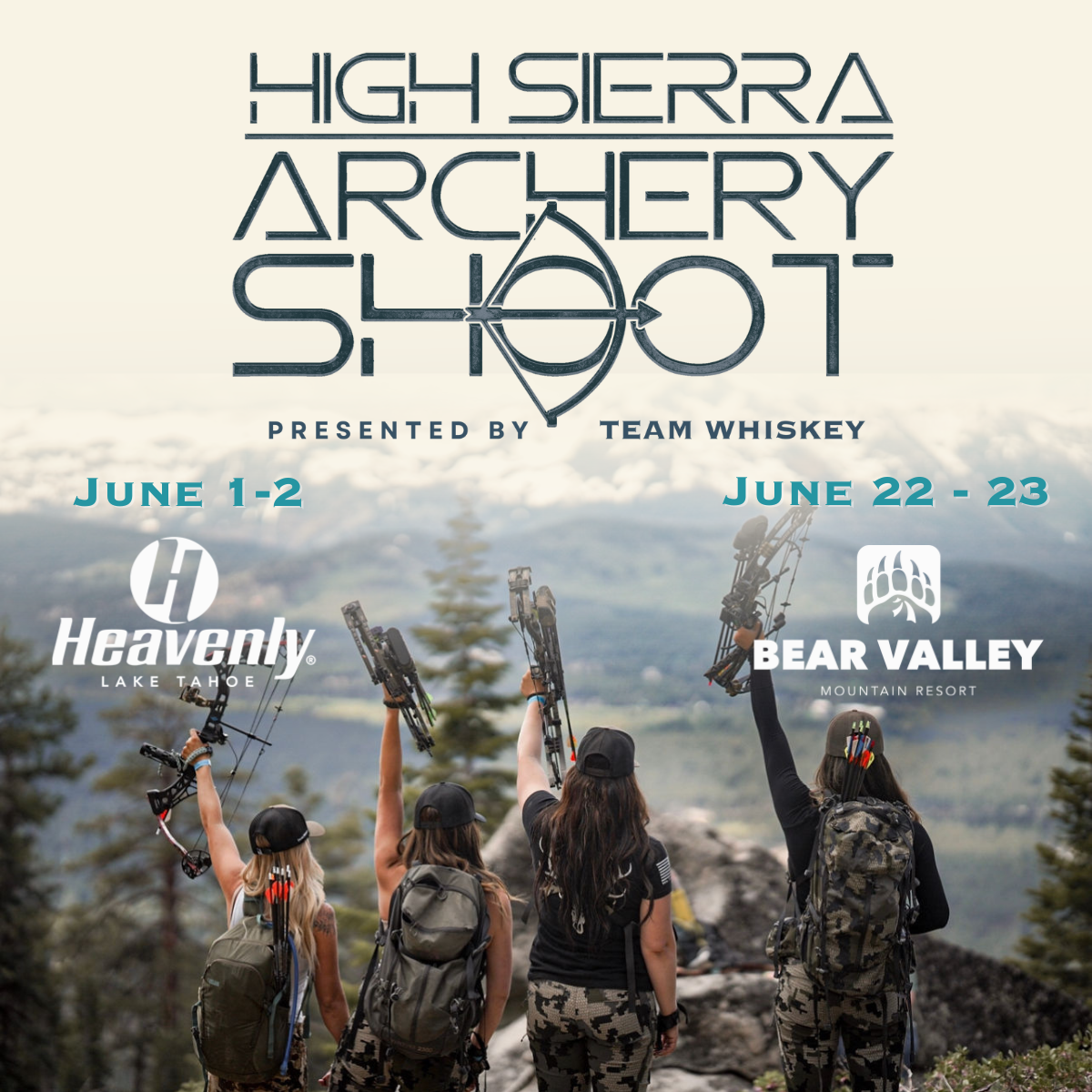 High Sierra Archery Shoot social media posts