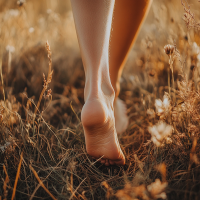 u2611432865_A_close-up_of_bare_feet_gently_stepping_on_a_patc_01f841cc-b0b4-4526-b1da-2841e9257d9d_2