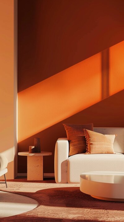 Contemporary Interior Design with Sunlight