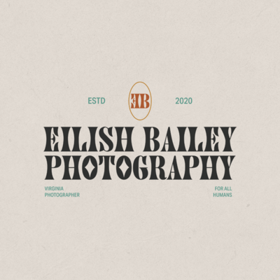Tan background with Eilish Bailey Photography's logo on it.