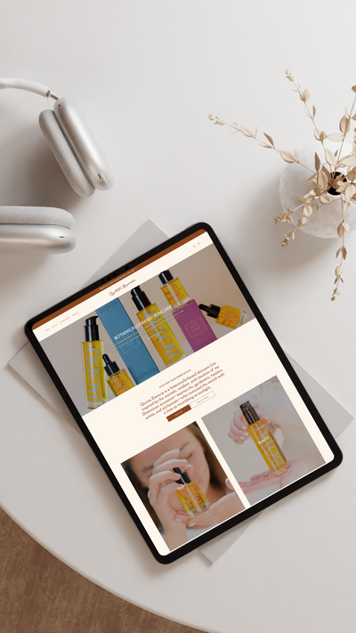 health and wellness business, ecommerce, website design