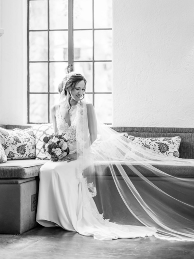 Bride Reflecting on Wedding Day at The Veranda Venue