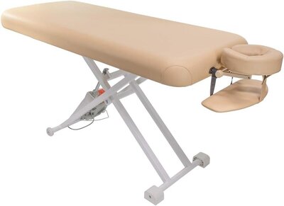 Electric Massage Table - A professional-grade, ADA-compliant electric table with foot controls for ease and comfort. (Category: General Supplies)