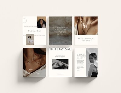 Minimalistische Instagram post templates