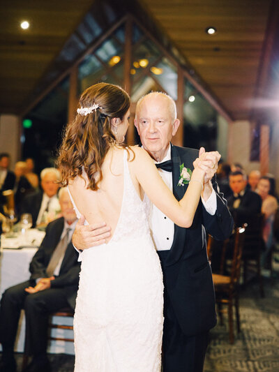First Dance Lake Tahoe Edgewood Resort Wedding Reception Photos