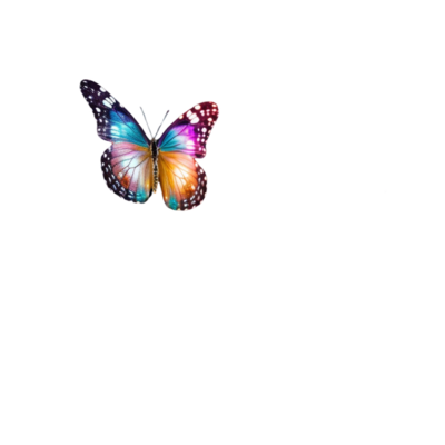 Delicate Butterfly in Fairy Star Template Symbolizing Fairy-Tale Transformation