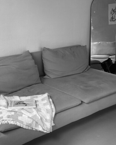 Couch in cora demarys office