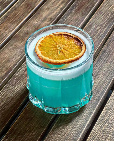 blue cocktail