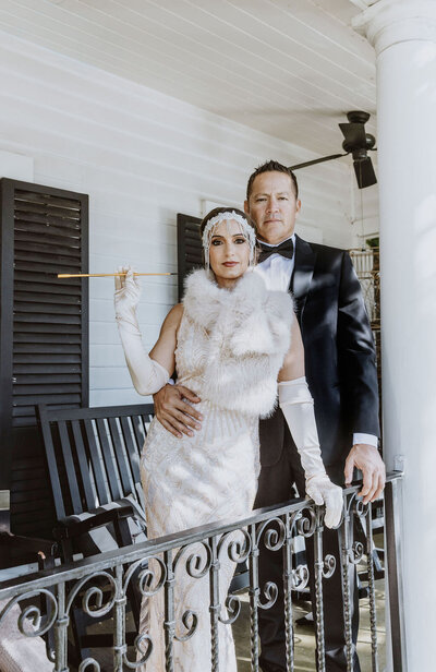 Couple married at The Sepulveda Home wedding venue in San Pedro, California.