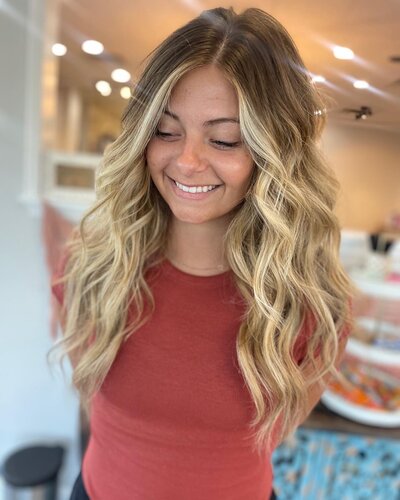hair extensions at the chosen feather salon