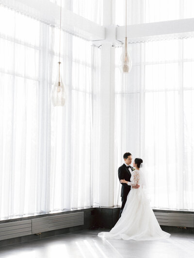 Bride and Groom at Hotel X