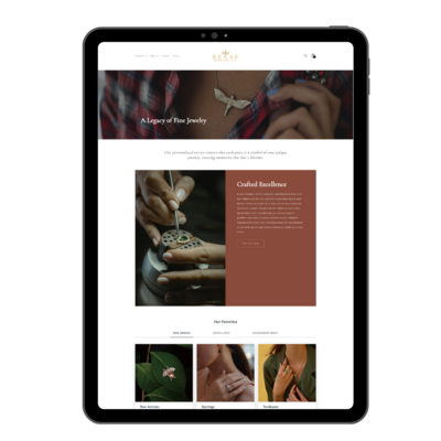 Shopify e-commerce Jewelry website 