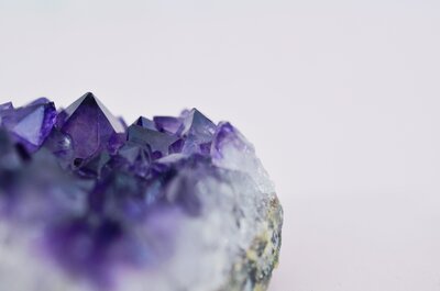 purple healing rock stone