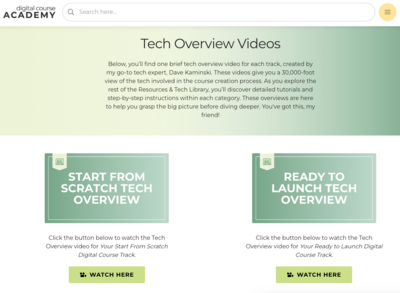DCA 2024 - Tech Overview Videos