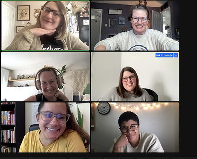 A group of Rising Tide key players on a zoom call