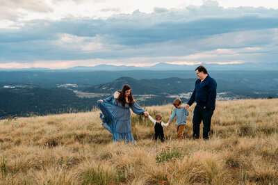 Mountain family photos in Colorado