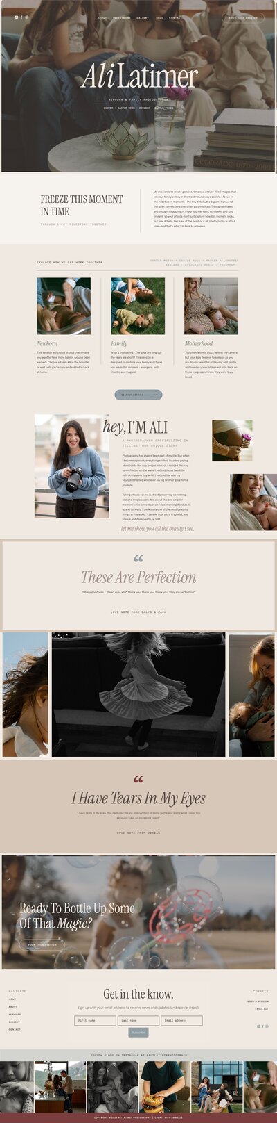 Customer Example using Hailey Template Overlay Image