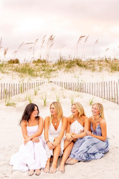 College of Charleston graduates at Folly Beach, for light-filled, elevated milestone portraits