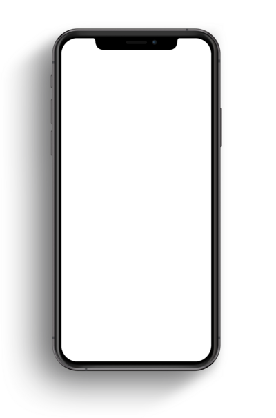 iphone with white screen and black text
