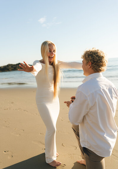 Orange County couples photography session at Laguna Beach, Crescent Bay Beach